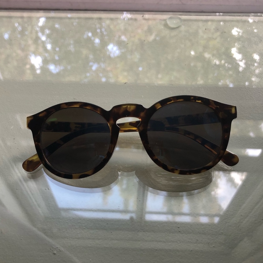 Blue tinted sunglasses!